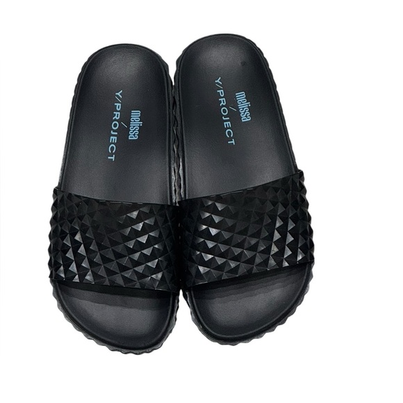 Women’s Melissa Y/Project Court Slide Sandals In Transparent Black: Size 6 - Picture 6 of 9